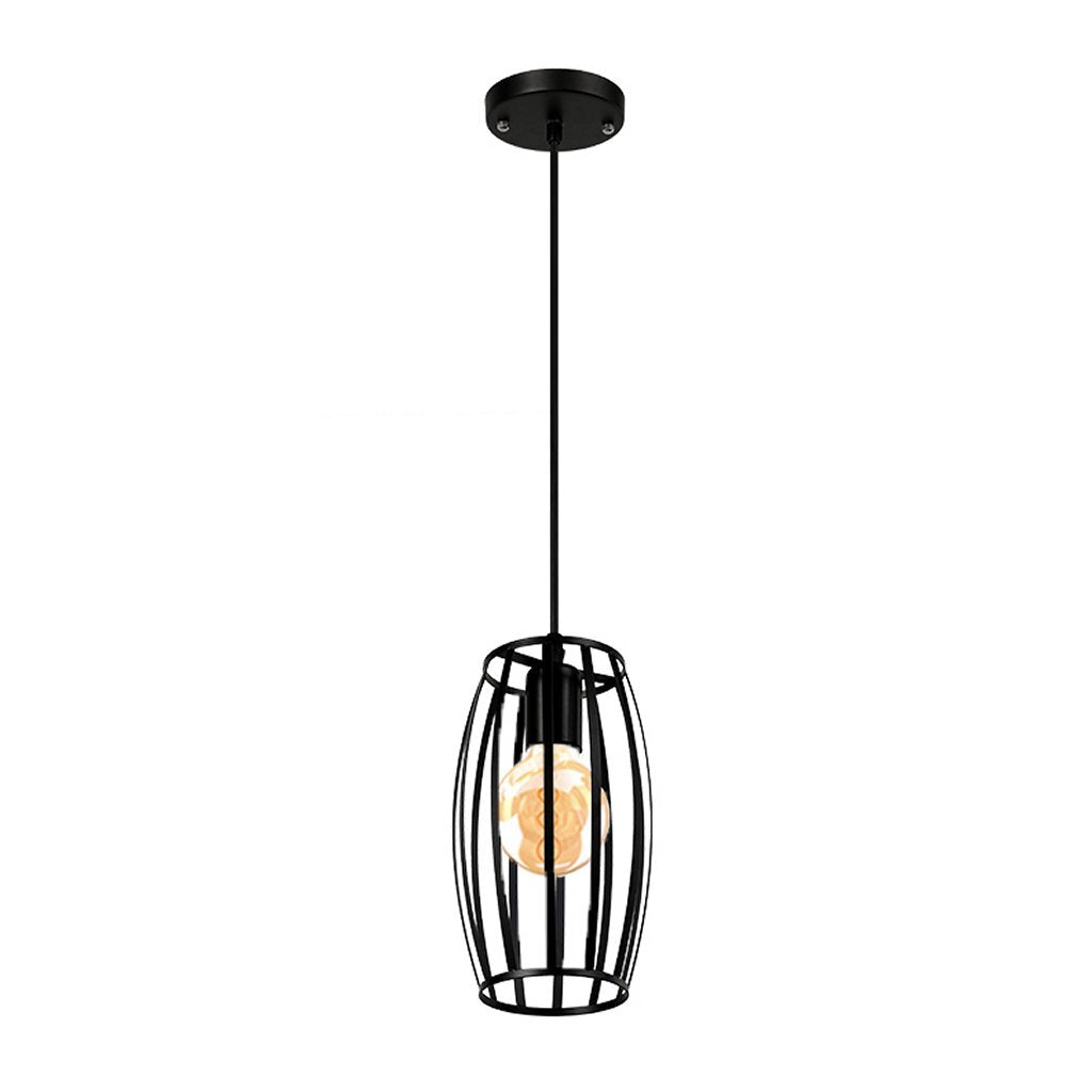 Homestyle Pro Homestyle MK011-B Industrielle Hängelampe 14x23 cm Schwarz Metall