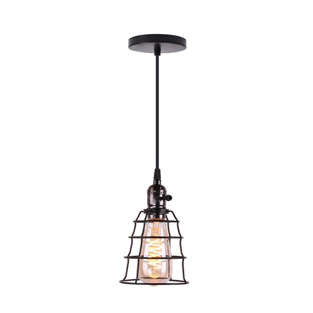 Homestyle Pro Homestyle MK005-B Industrielle Hängelampe 12x20 cm Schwarz Metall