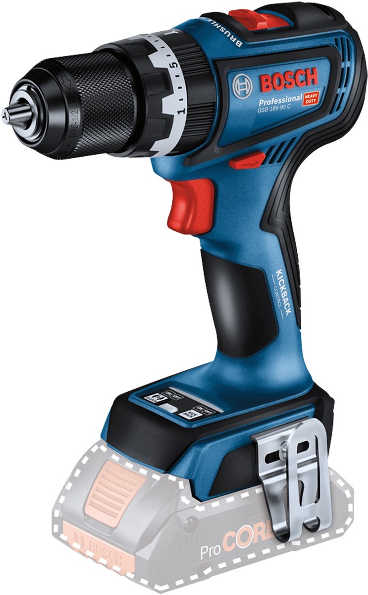 Bosch Professional GSB 18V-90 C Akku-Schlagbohrschrauber 18V Grundkörper – 06019K6100