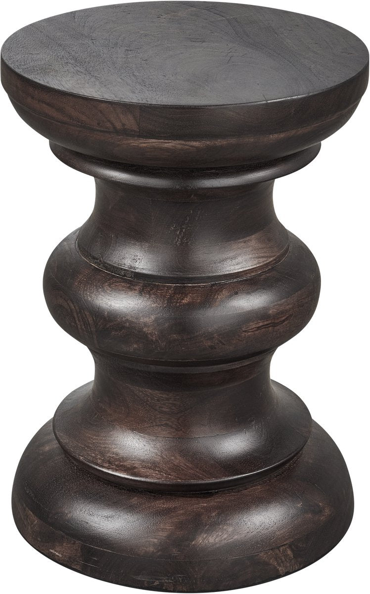 Woood jonah bijzettafel - hout - donkerbuin - 42x30x30