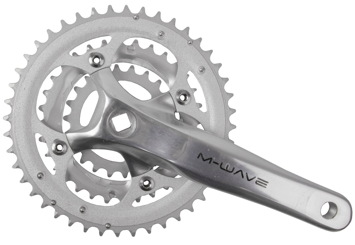 M-Wave-Kurbelgarnitur 22 32 44 Zähne 170 mm 8–9 Gänge Silber