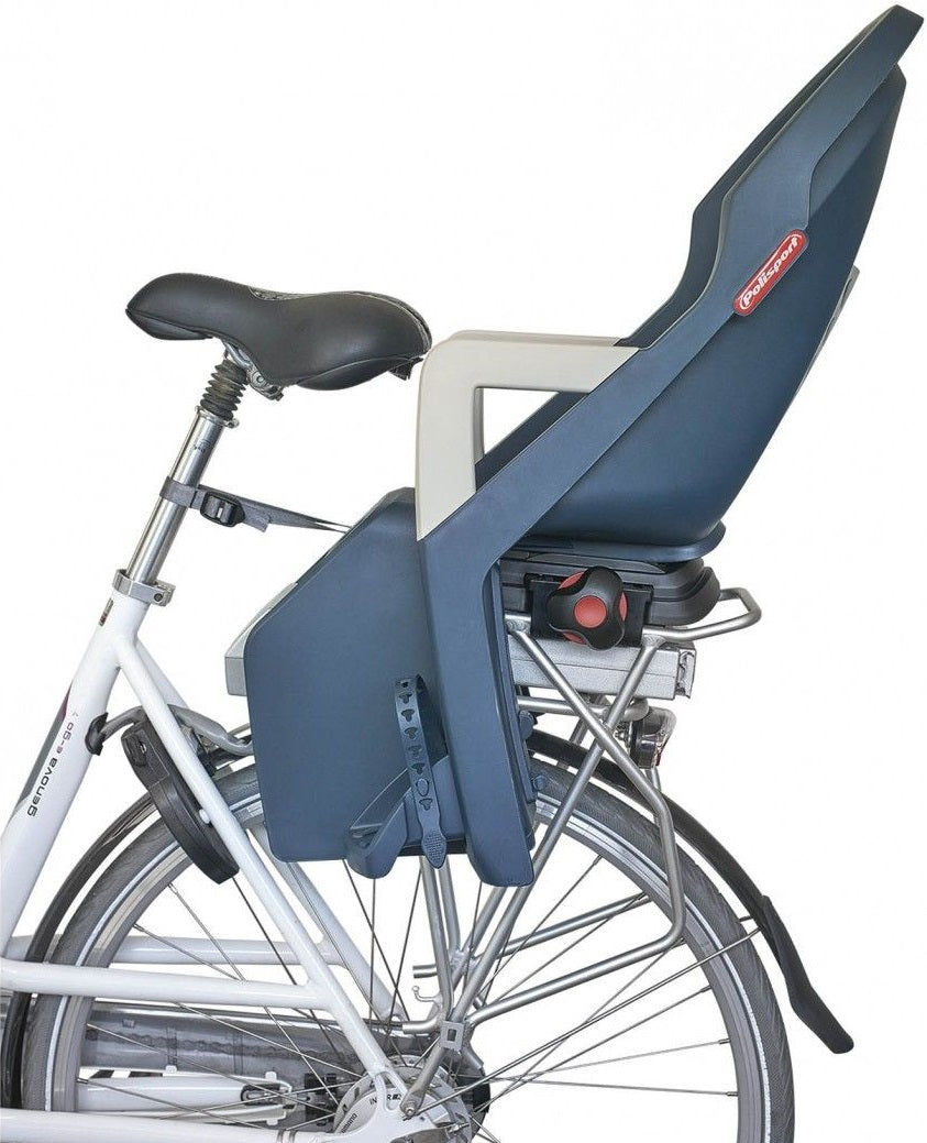 Polisport Kindersitz hinter Guppy Maxi+ mit Trägerbestätigung (CFS) - Jeanscreme