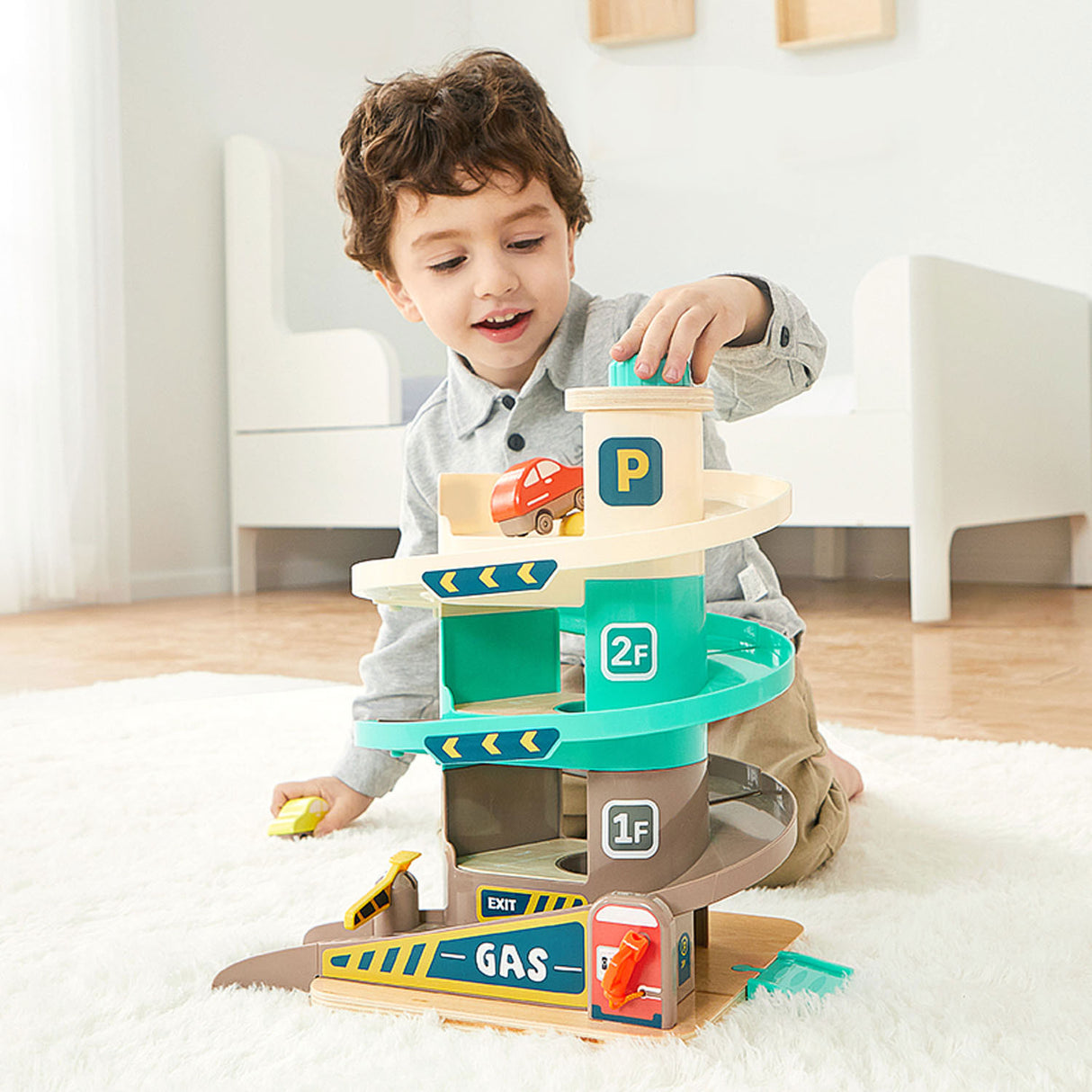 TELBBRIGHT Deluxe Garage Play Set