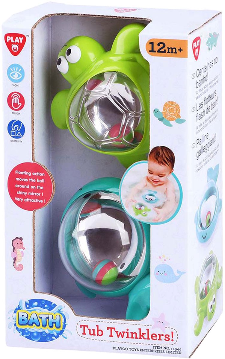 Playgo Badespielzeuge Wanne Twinklers - Wal und Schildkröte - 2 Stk.