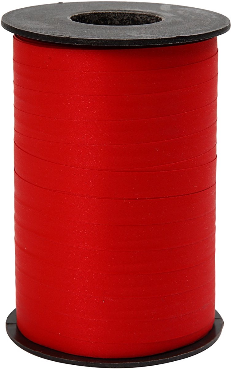 Creativ Company Geschenkband, B: 10 mm, rot, matt, 250 m