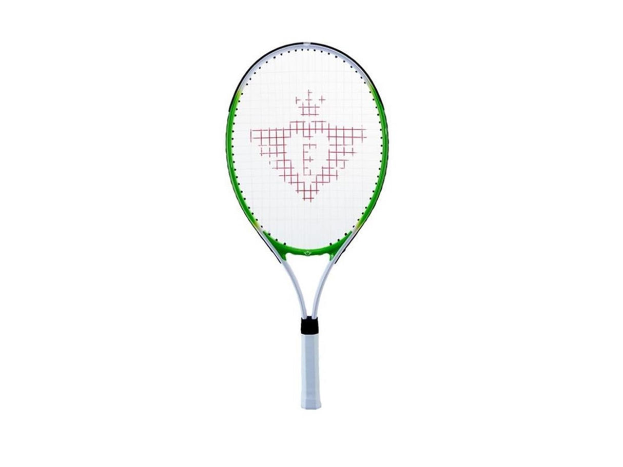 Tennisschläger mit Abdeckung und 2 Kugeln - grün