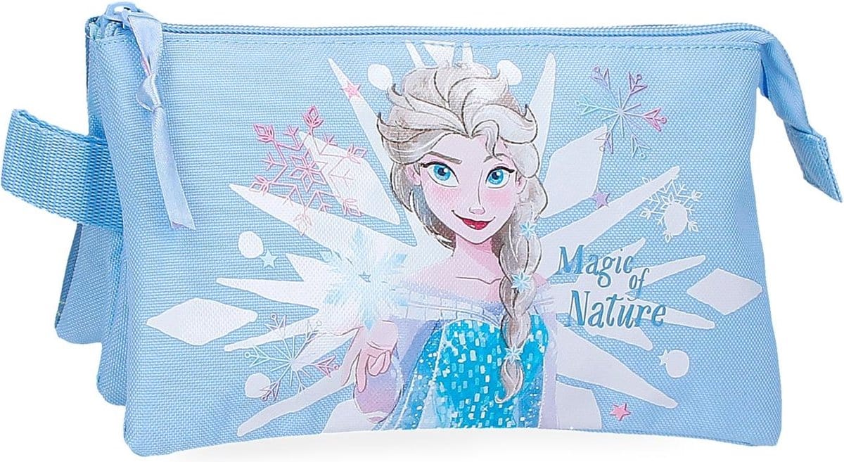 Jim Jam Federmäppchen Disney Frozen Federmäppchen 3 Fächer mit 2 Reißverschlüssen