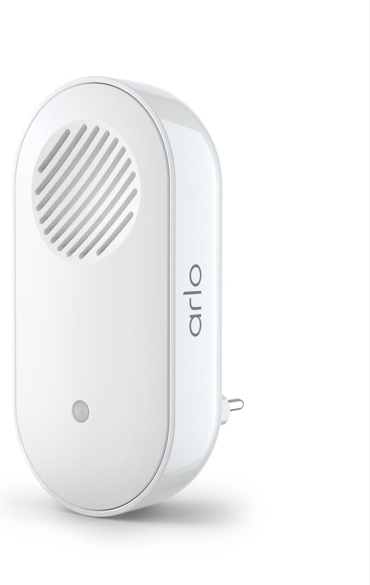 Arlo Türklingel (Chime) – Türklingel – zertifiziertes Zubehör – kabelloser Audio-Alarm, einstellbare Melodie, Sirene – kompatibel mit Essential Video Doorbell (kabellos und kabelgebunden) – AC2001-100pes