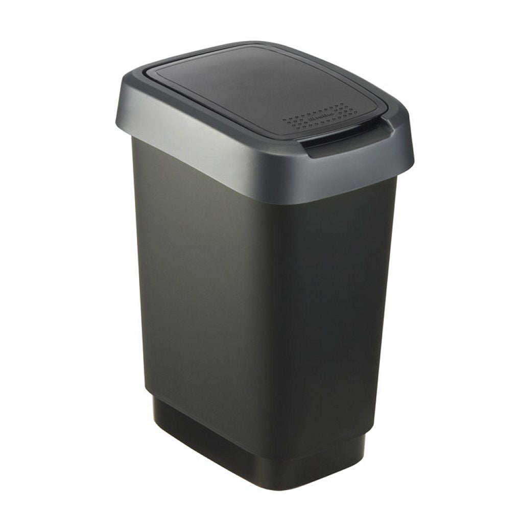 Rotho Twist Abfallbehälter 10l schwarz