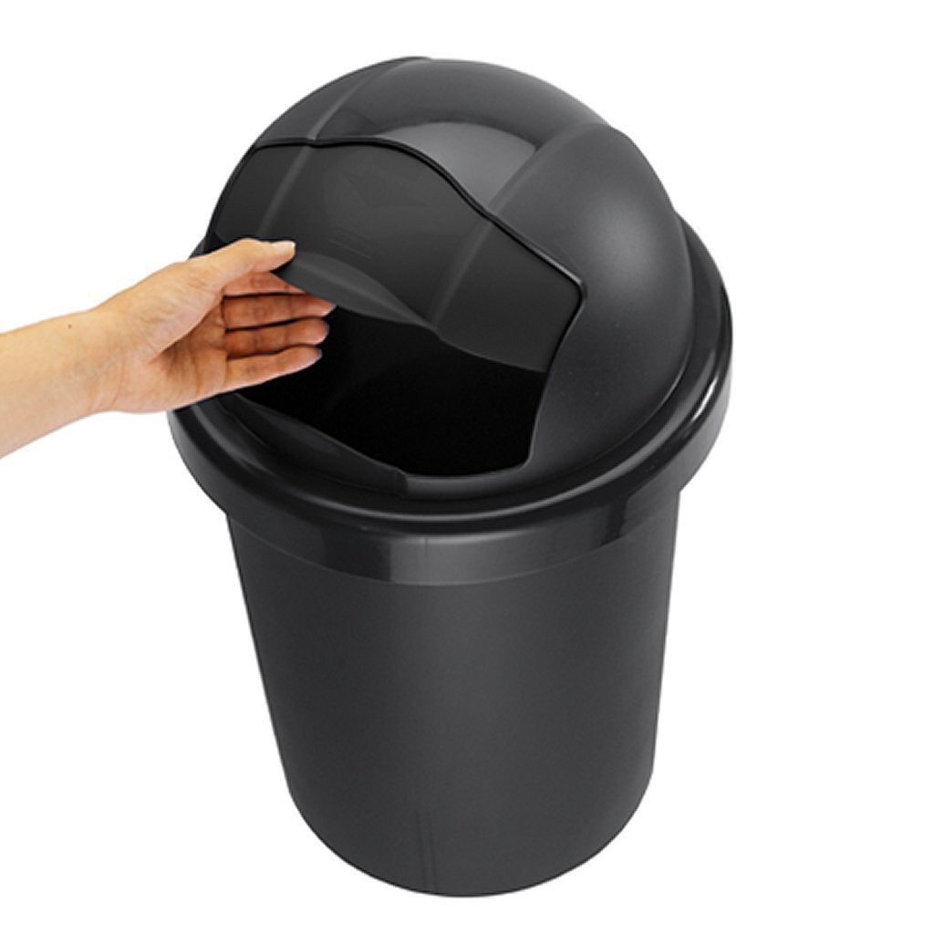 Rotho Rollbob Abfallbehälter 30l schwarz