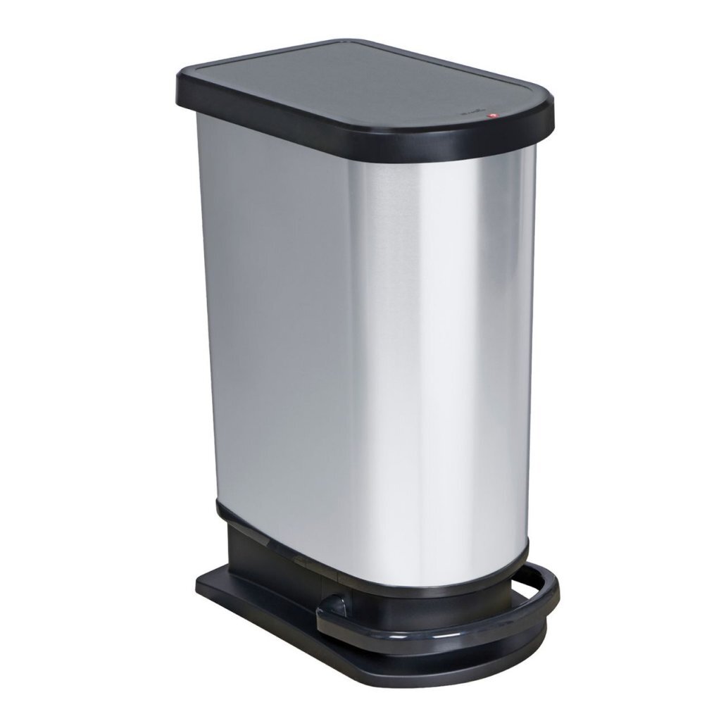 Rotho Paso Treteimer 50l Silbermetallic