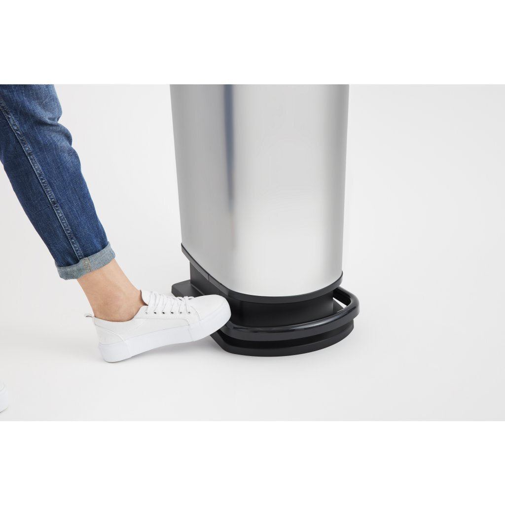 Rotho Paso Treteimer 50l Silbermetallic