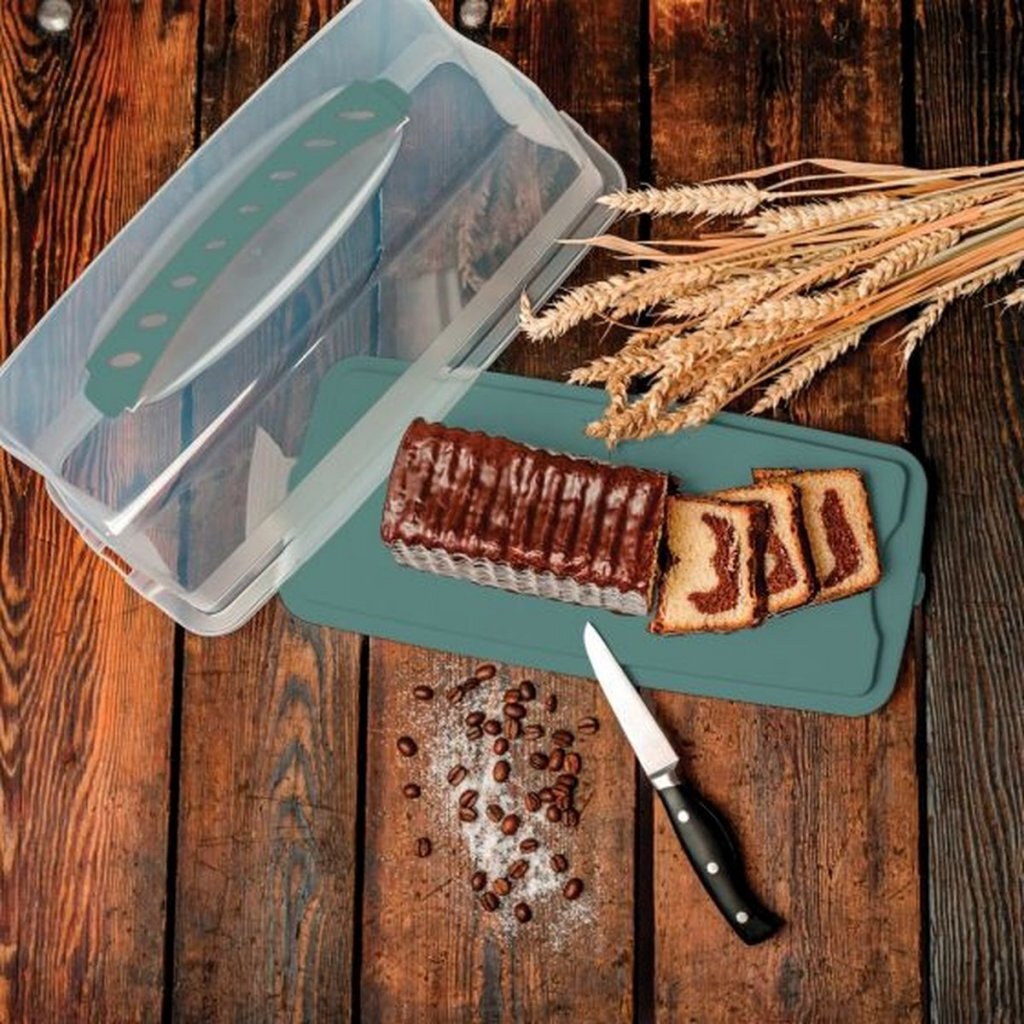 Rotho Frischkuchenbox Rechteck 36x16,5x16,5 cm Mistelgrün