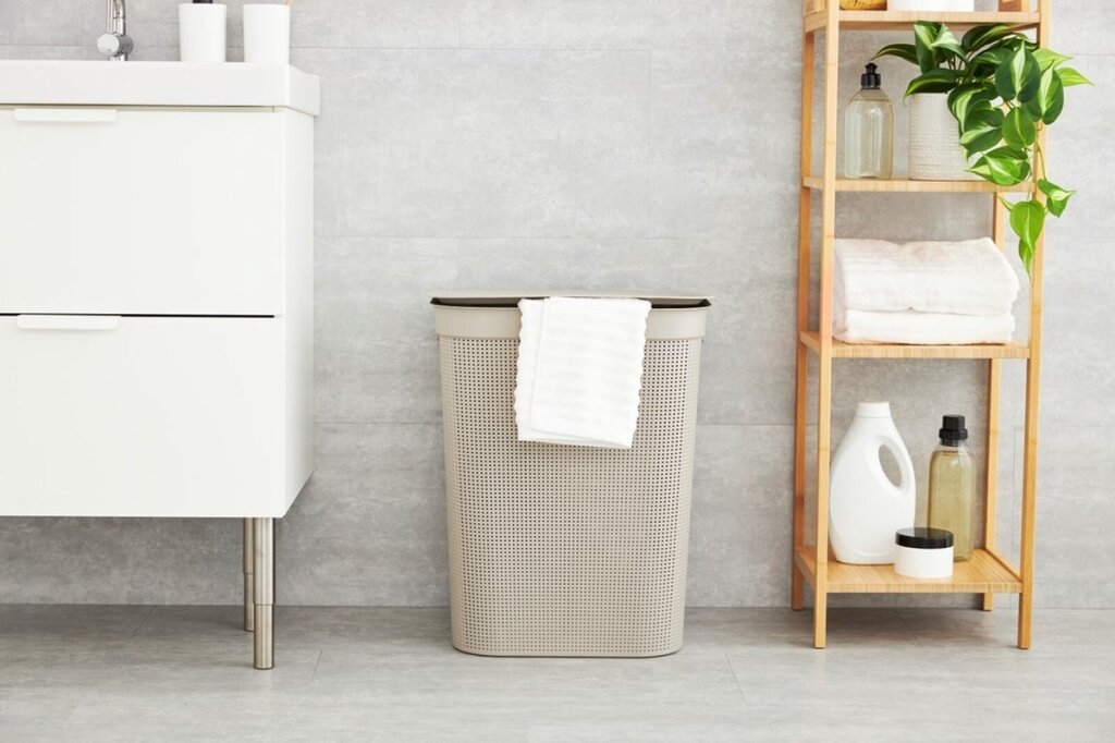 Rotho Wachsauffangbehälter Brisen 50 l Cappuccino
