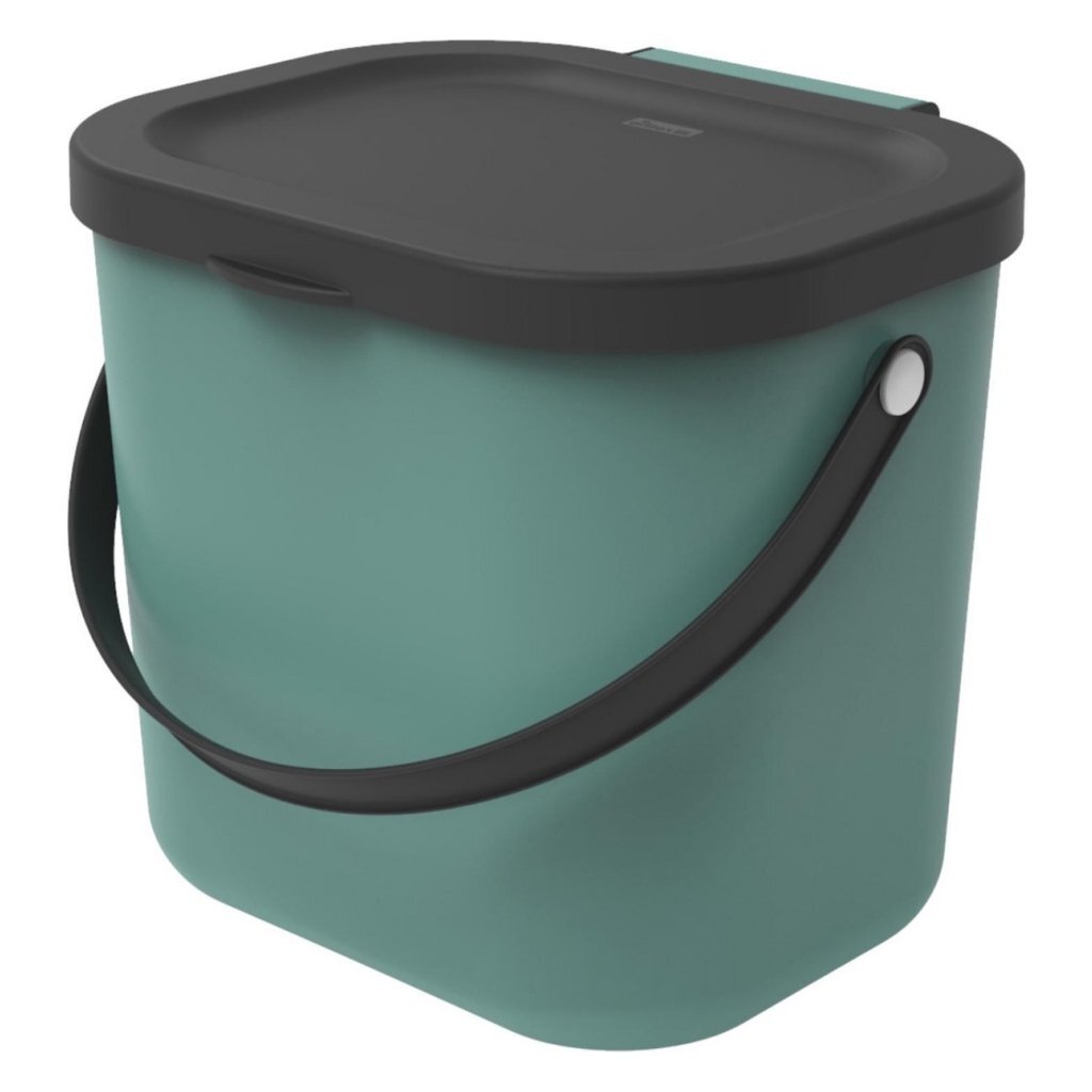 Rotho Albula Mülltrenner – Biotonne – 6l – dunkelgrün