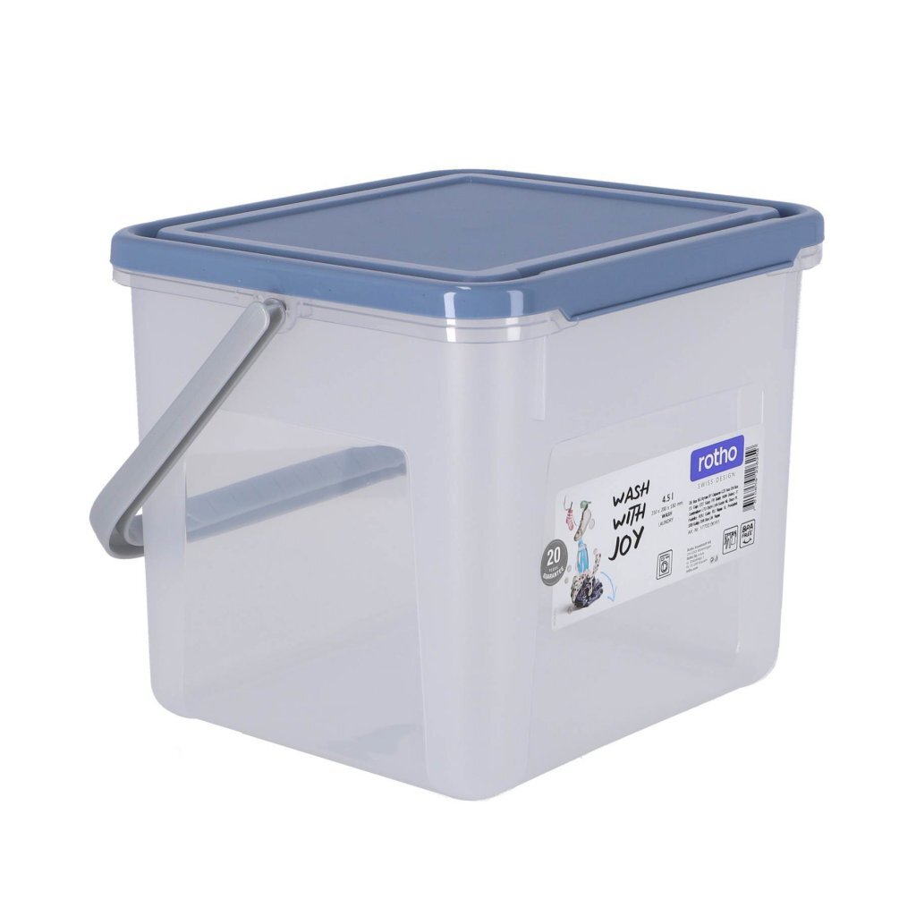 Rotho Waschpulverbox 3 kg 4,5 l Horizontblau | 2 Stk