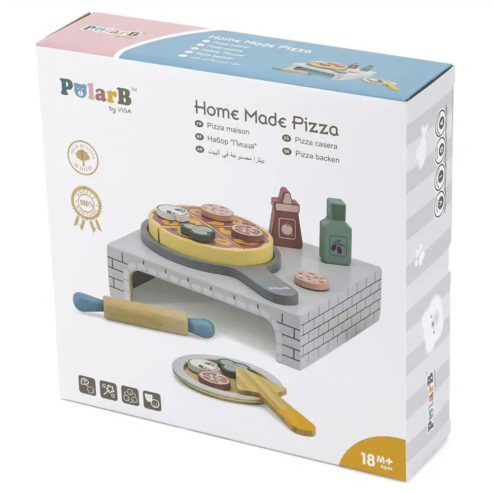Polarb – Holzpizzaofen – Holzpizzeria – Holzspielzeug ab 18+ Monaten