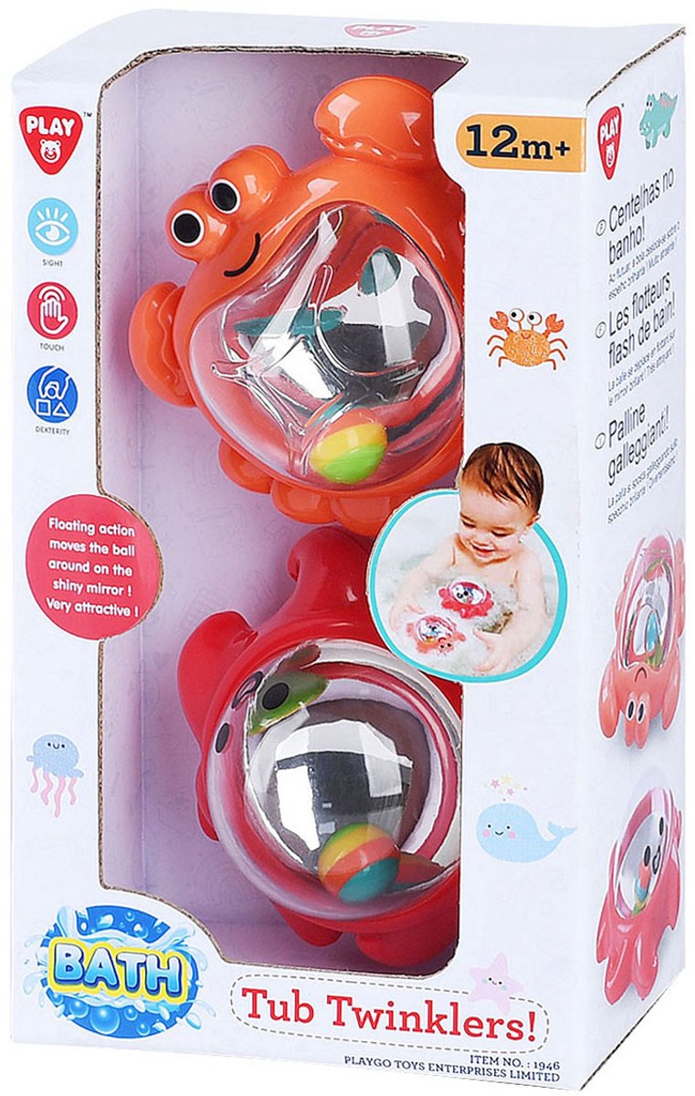 Playgo Badespielzeug Wanne Twinklers - Krabbe und Oktopus - 2 Stk.
