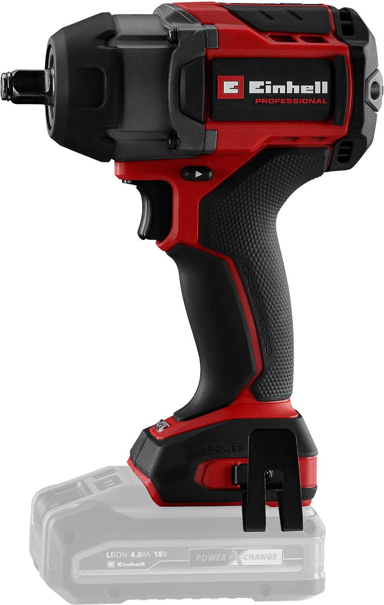 Einhell Profi-Akku-Schlagschrauber TP-CW 18 750-C LI BL-Solo (Rot Schwarz, Power X-Change, Akku und Ladegerät nicht im Lieferumfang enthalten)