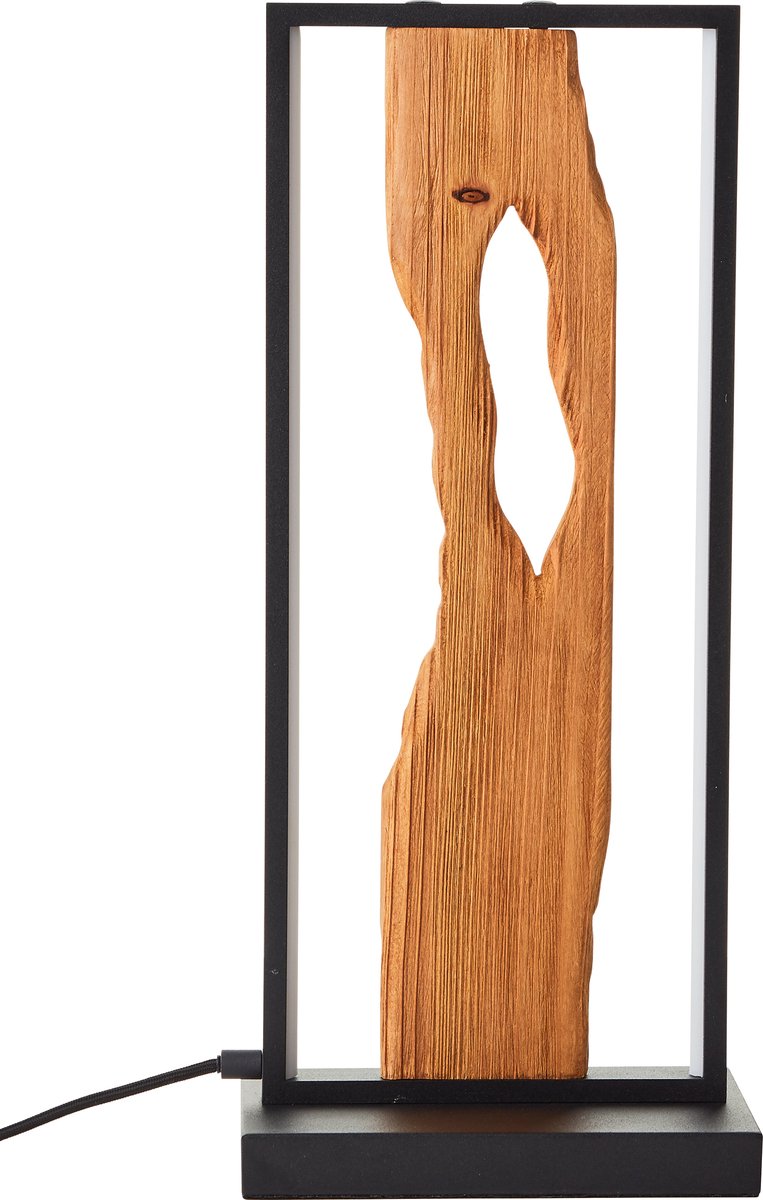 Brilliant Chaumont – Tischleuchte – LED 10 W 3000 K – schwarzes Holz