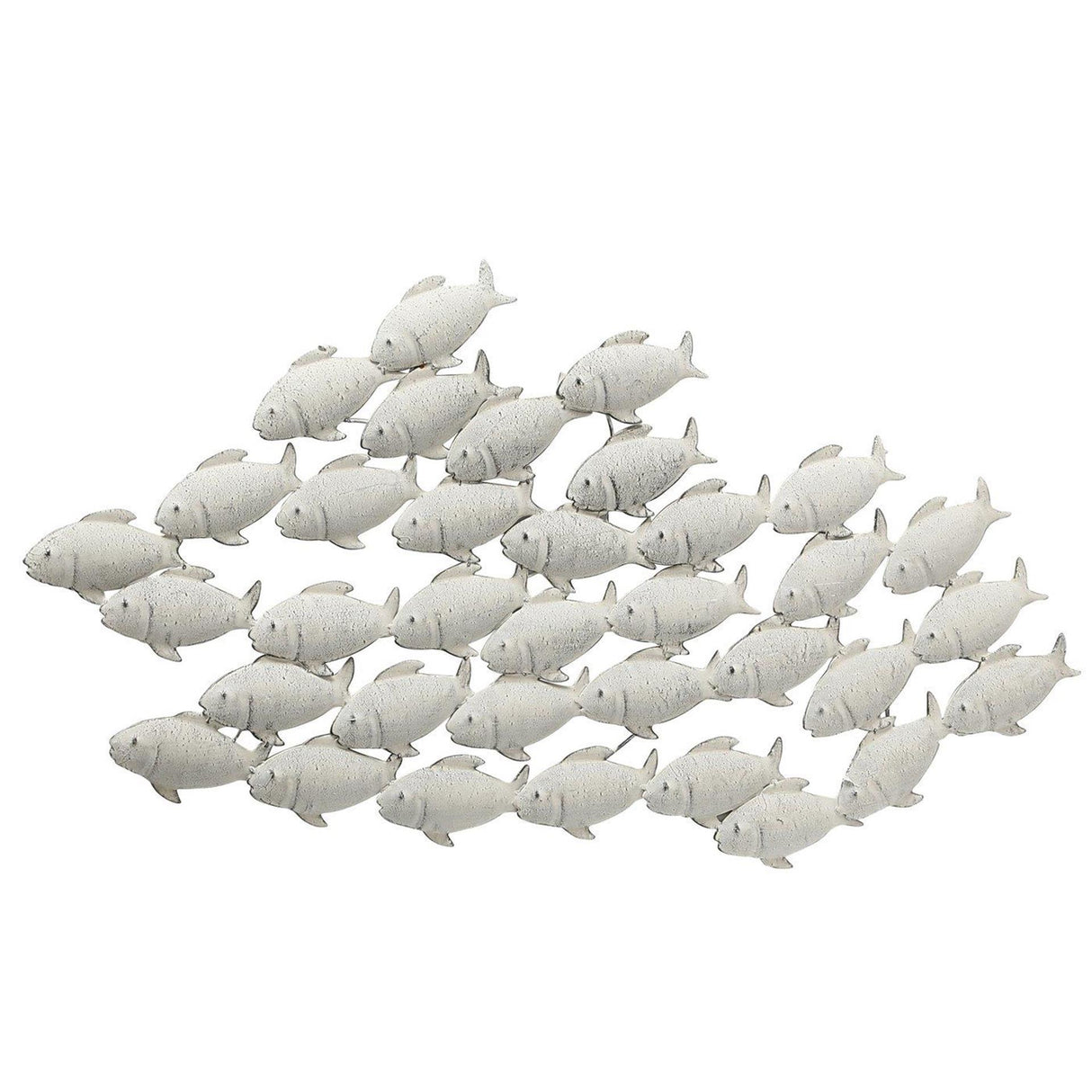 Boltze Home Wanddekoration Fisch aus Metall 97x53cm