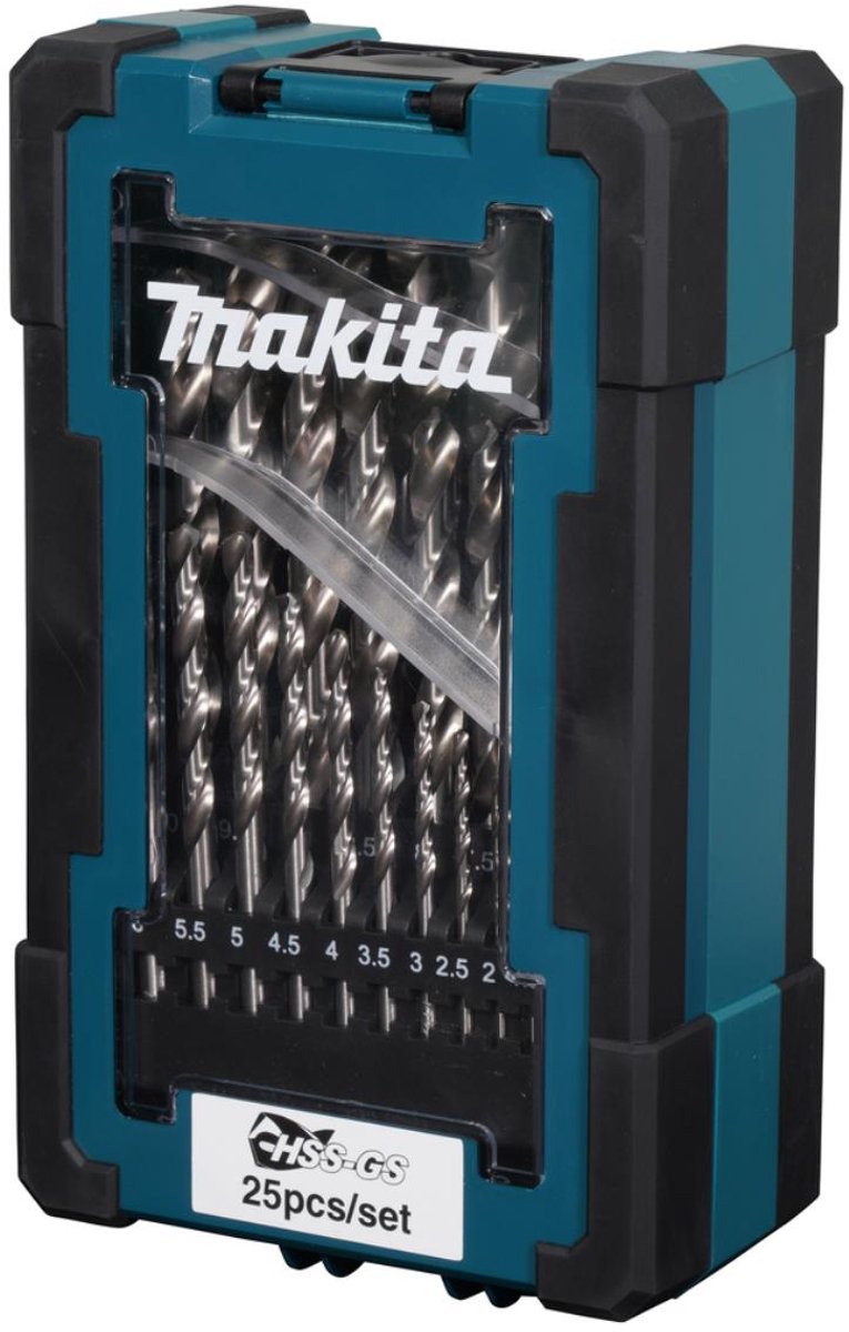 Makita Metallbohrer-Set HSS-GS - 1 - 13 mm - 25-teilig.