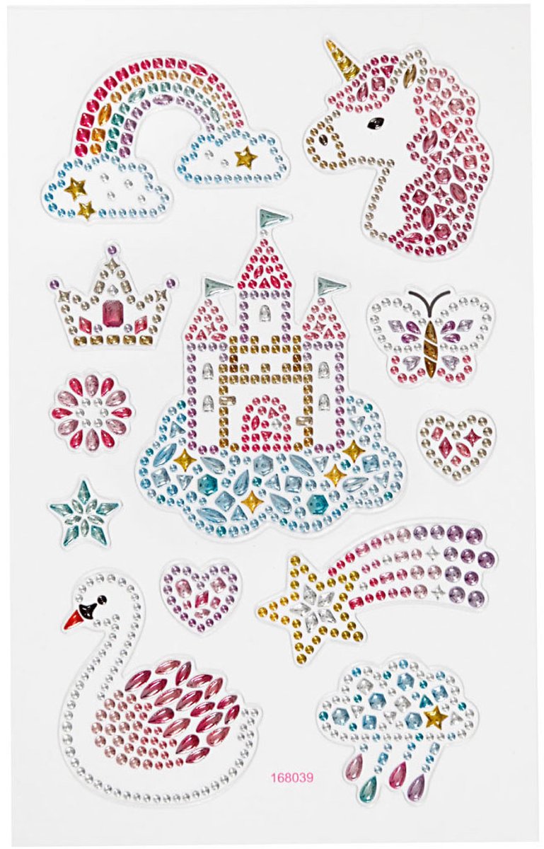 Kreativfirma Diamant Sticker Unicorn, 1 Blatt