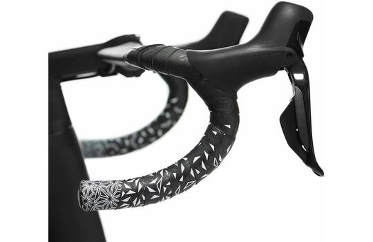 Supacaz – Super klebriges Kush Star Fade Lenkerband schwarz und weiß