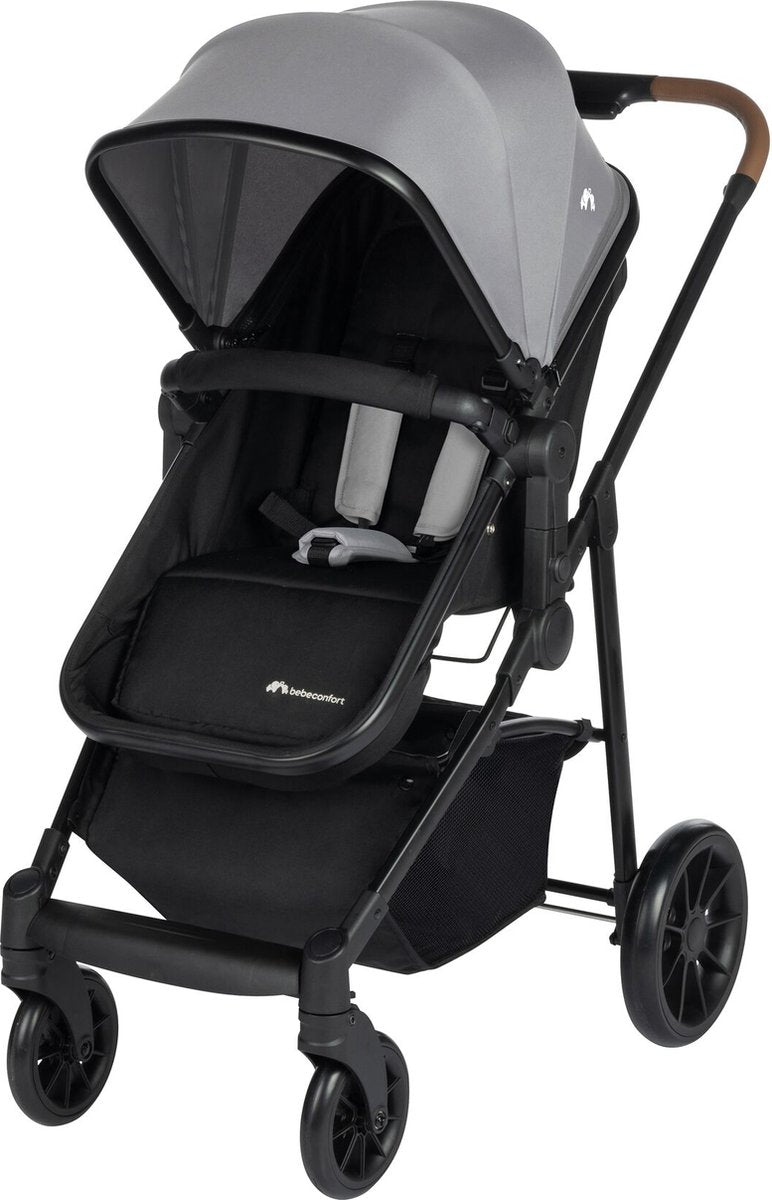 Bebeconfort Haze Trio – 3-in-1-Reisesystem-Kinderwagen – 0–4 Jahre (0–22 kg) – 2-in-1-Sitzfläche – grau getönt