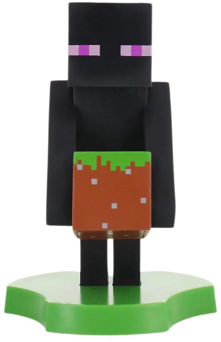 Cableguys minecraft - enderman - figurine standaard voor telefoon | oplaadcase (cable guys mini)