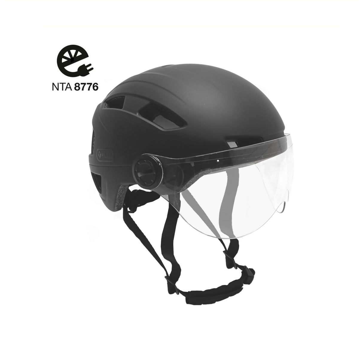 Helmvisor 59-61 cm mattschwarz Größe l