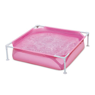 Sommerwellen-Schwimmbecken kleiner Rahmen 122 x 122 x 30 cm rosa | 2 Stk