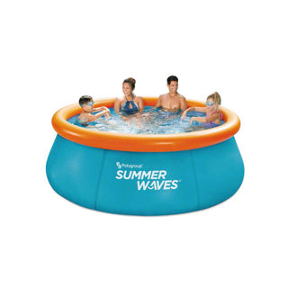Summer Waves Schwimmbad Deluxe Schnellset 3D 244x76 cm + 2 3D-Taucherbrillen