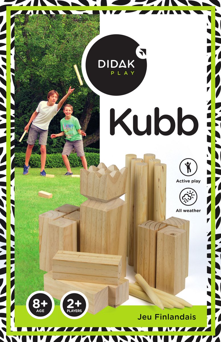 Didak kubb - play-28x7,8x7,8 cm - in hout