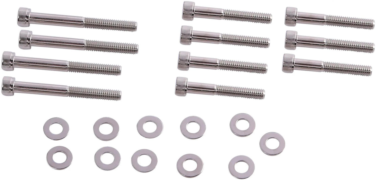 TNT Haubenschraubensatz Schraubensatz Motorabdeckung Peugeot 50 Chrom
