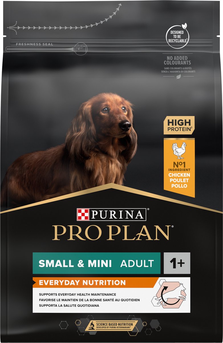 Pro Plan Everyday Nutrition Adult Small Mini – Trockenfutter für Hunde – Huhn – 3 kg