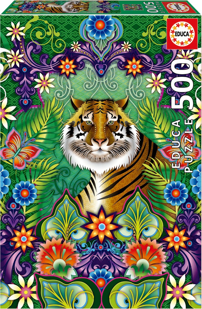 Educa - Puzzle - 500 Teile - Bengalischer Tiger