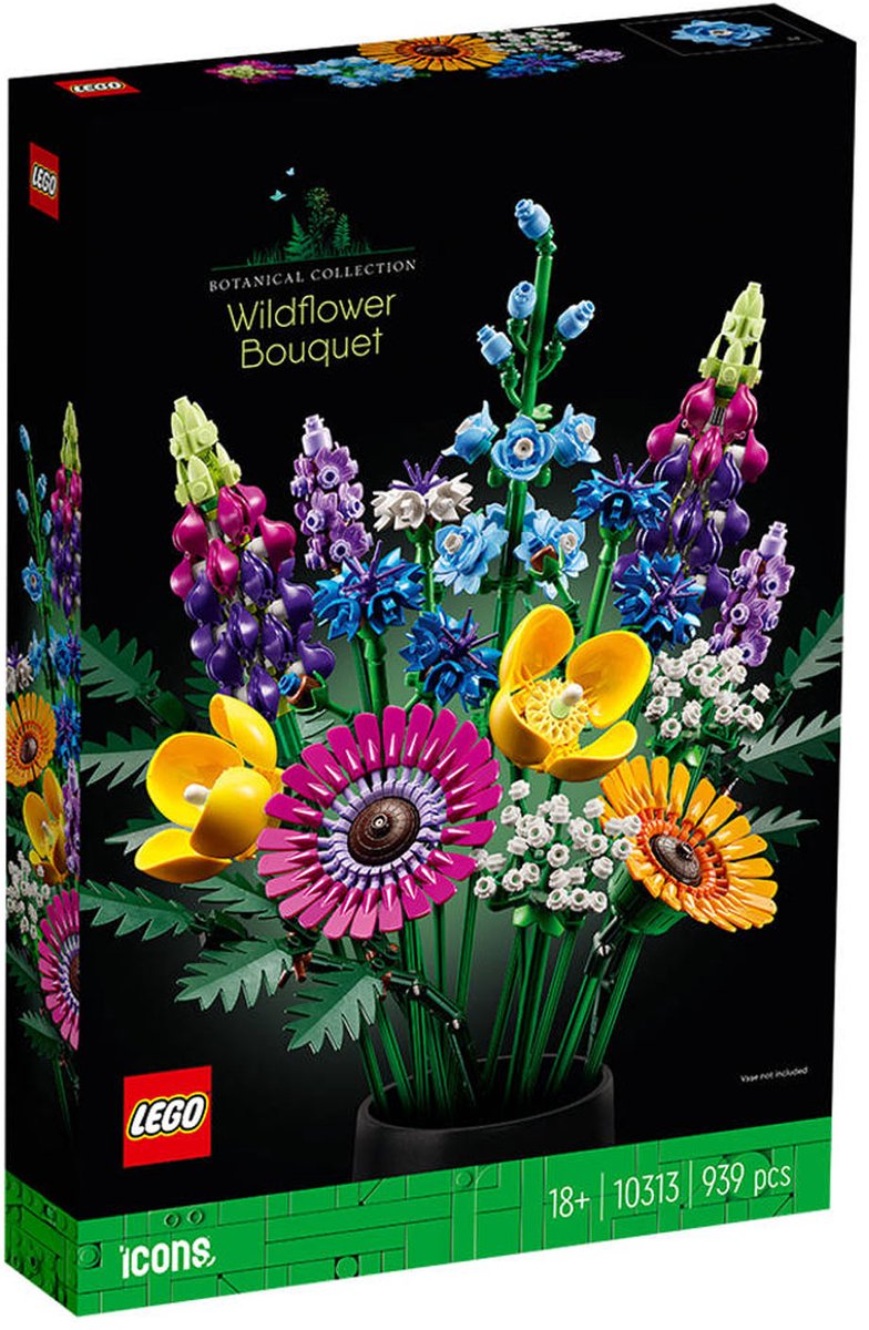 Lego -Ikonen 10313 Bouquet mit wilden Blüten
