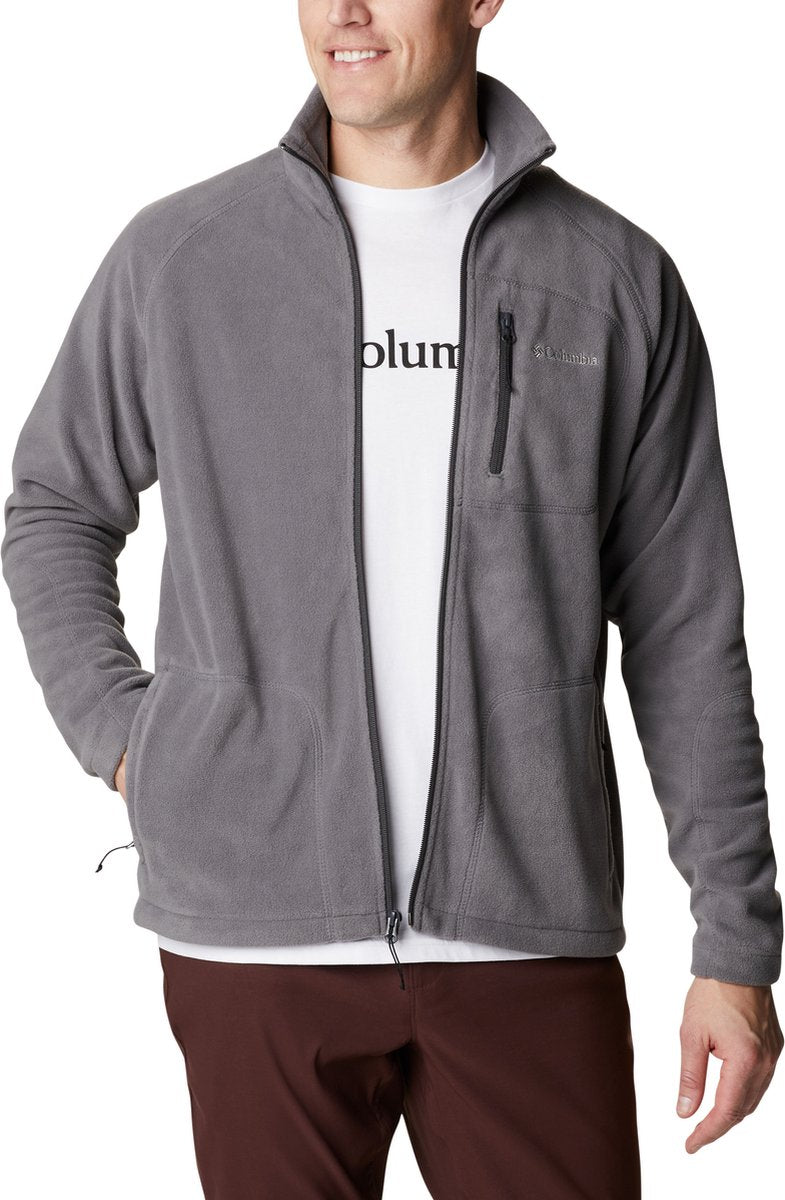 Columbia Fast Trek II Jacke – Fleeceweste Herren Erwachsene – Verschluss und Taschen mit Reißverschluss – Outdoor-Weste – Grau – Größe M