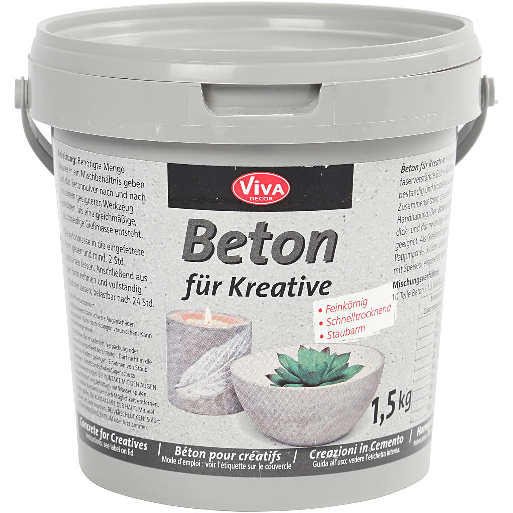 Viva Decor Hobby Beton, grau, 1500 gr 1 Karton