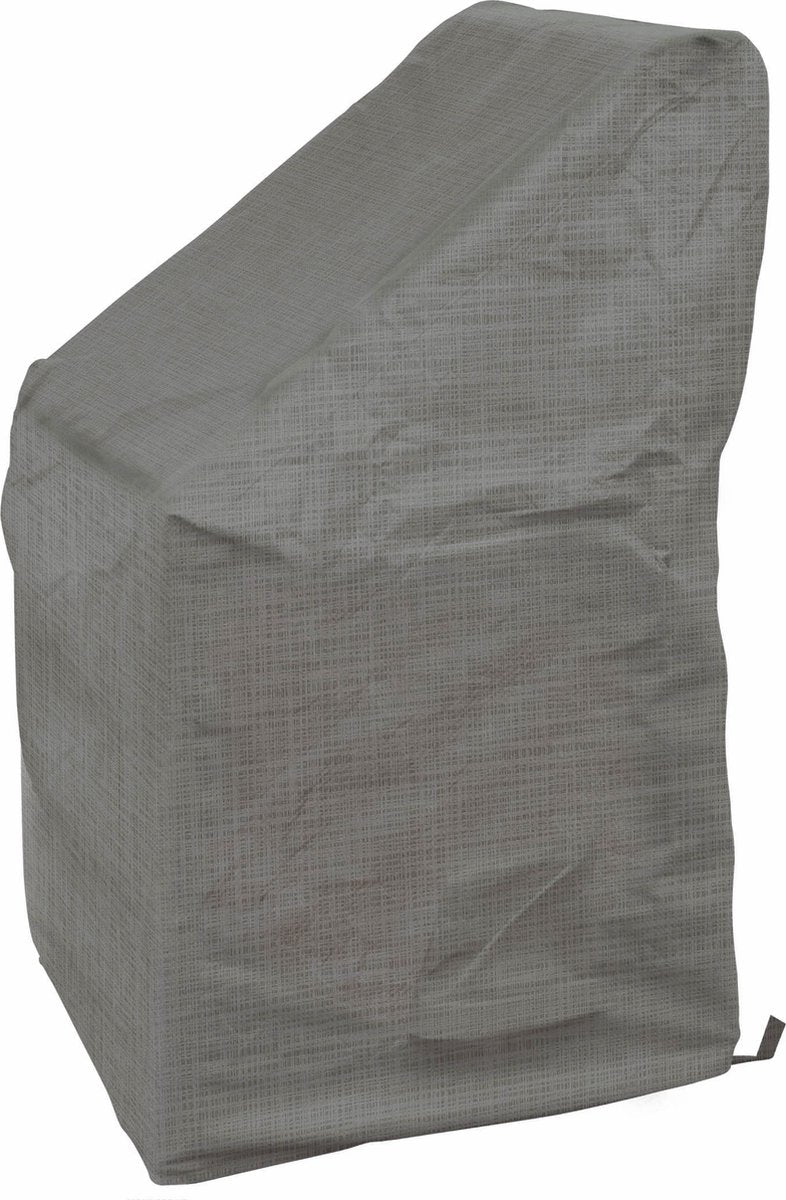 Eurotrail waterdichte hoes voor stapelstoelen cantonic 66x66x117cm, grijs stapelhoes