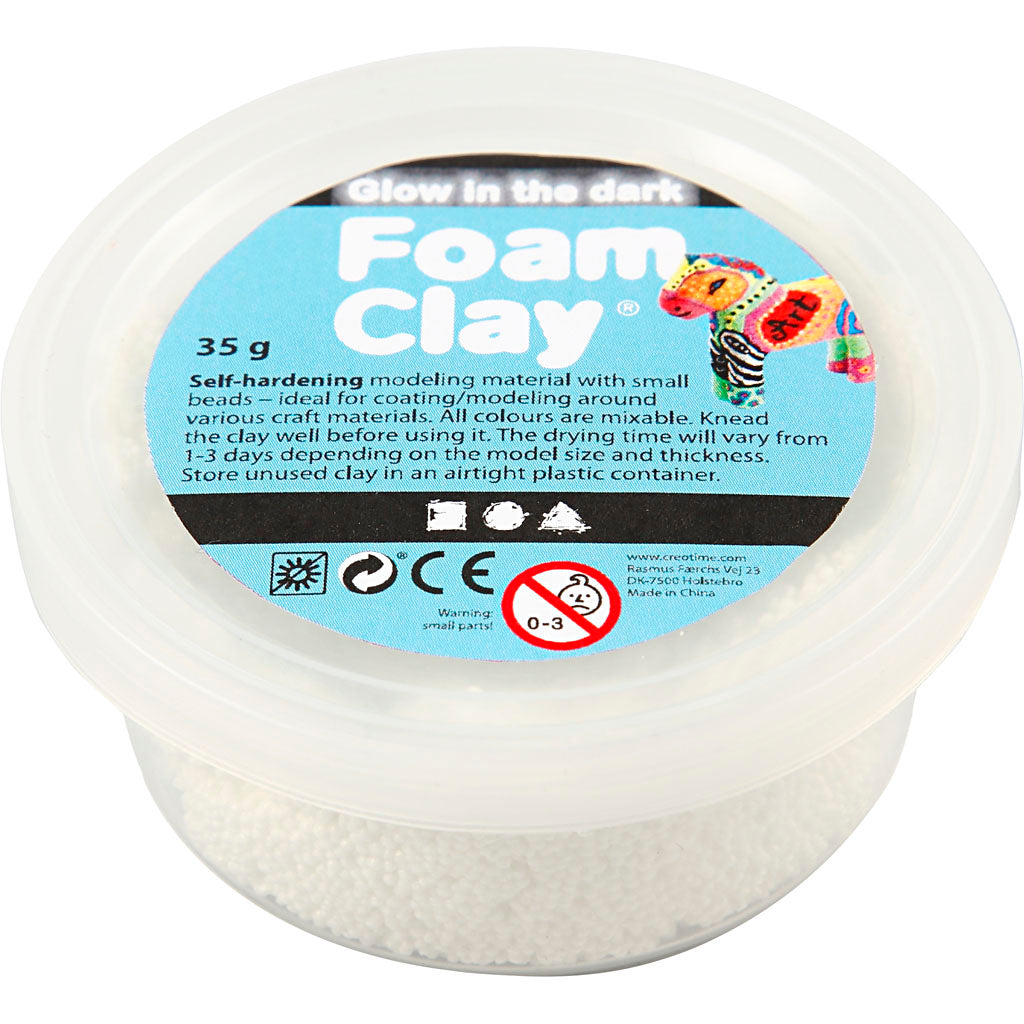 Foam Clay®, leuchtet im Dunkeln, 35 gr 1 Box