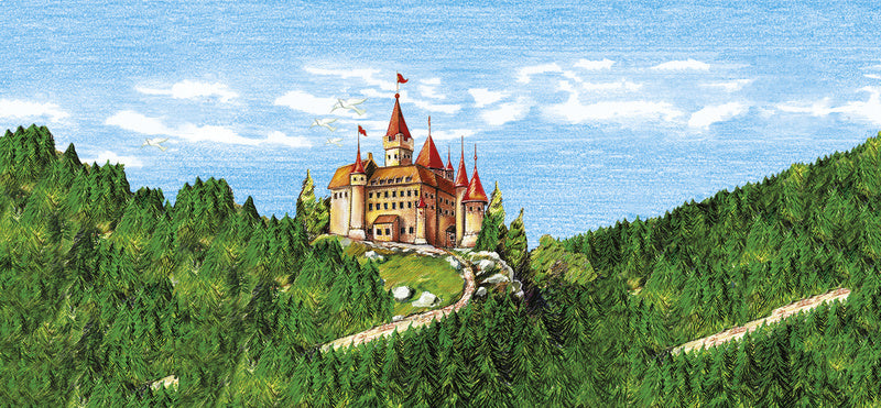 Faber Castell FC-120136 Buntstift Faber-Castell Castle sechseckiges Federmäppchen aus Pappe mit 36 Teilen