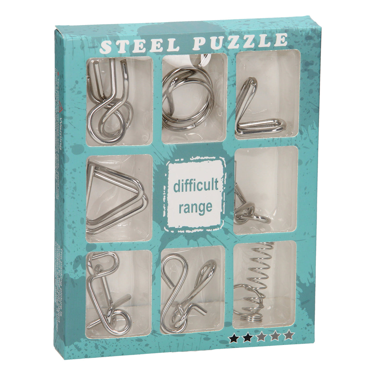 Gehirnpuzzle aus Metall, 9-tlg. **