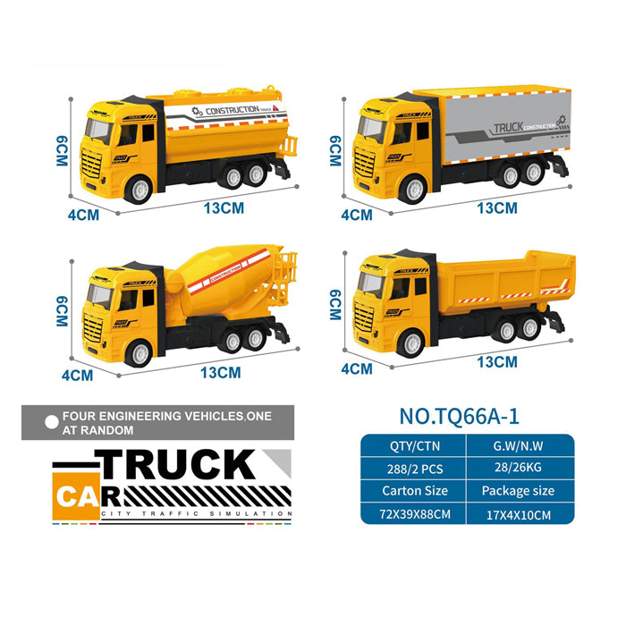 Lkw gelb zurückziehen