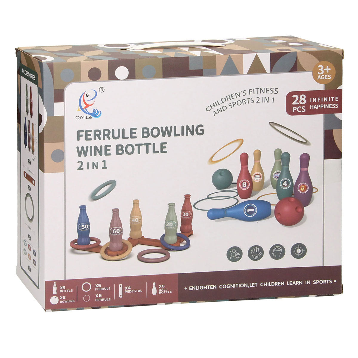 Ringwurf-Bowlingspiel 2in1