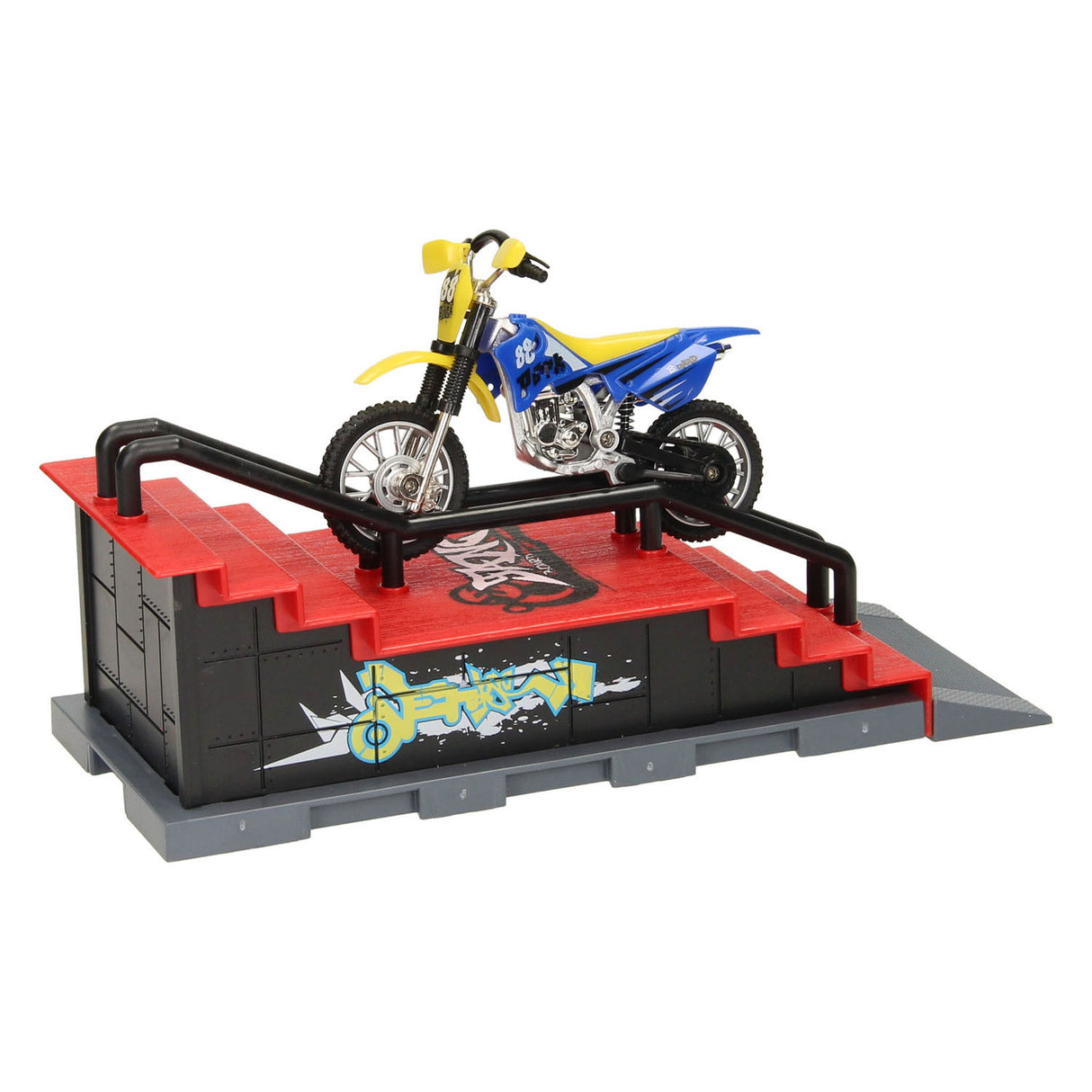 Fingerskateboard mit Stunt-Trail