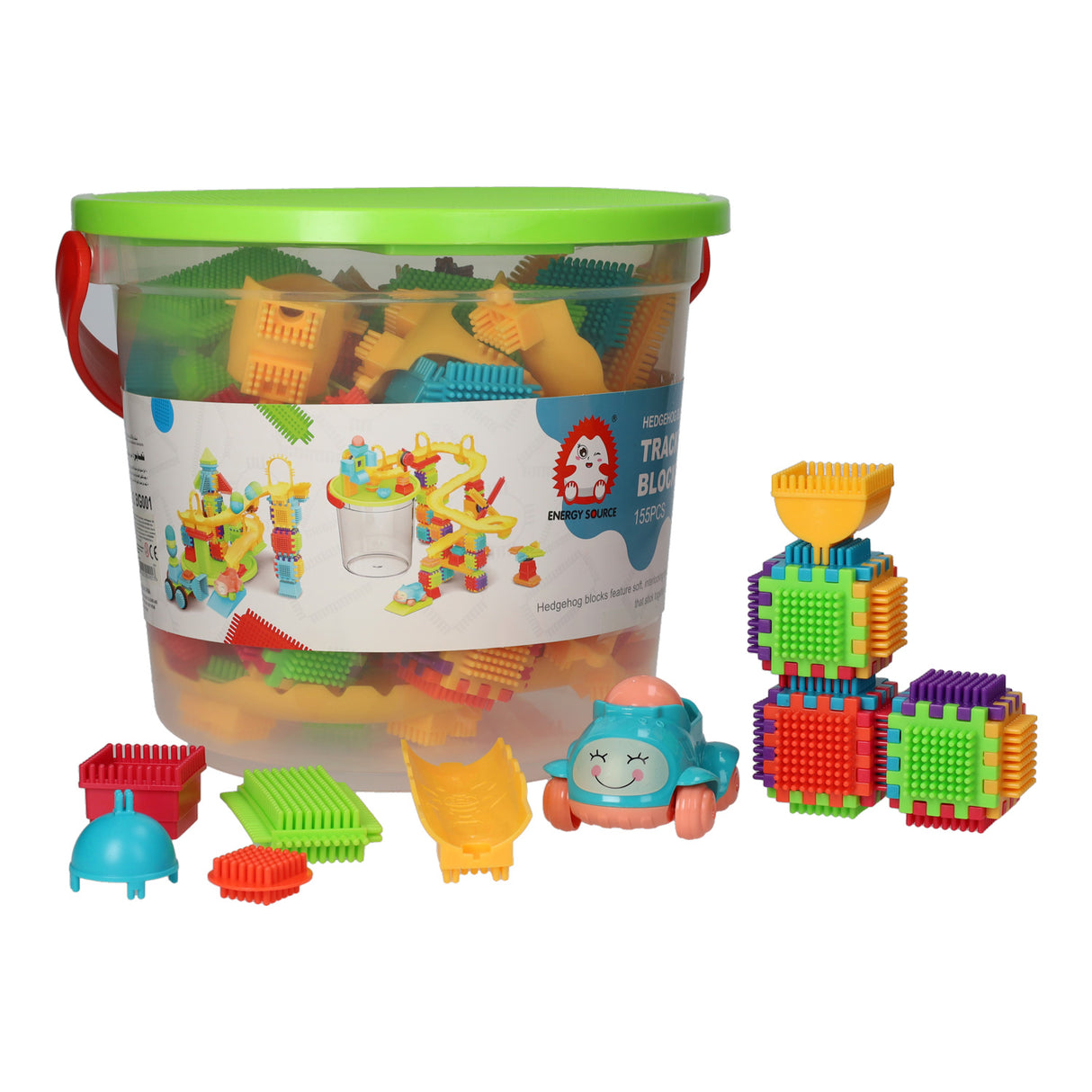 Lobbes speelgoed bv lobbes bouwset bristle blokken in opbergbox 155-delig speelgoed.