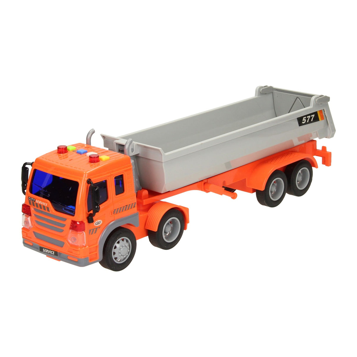 LKW mit Abfallbehälterlichtschall