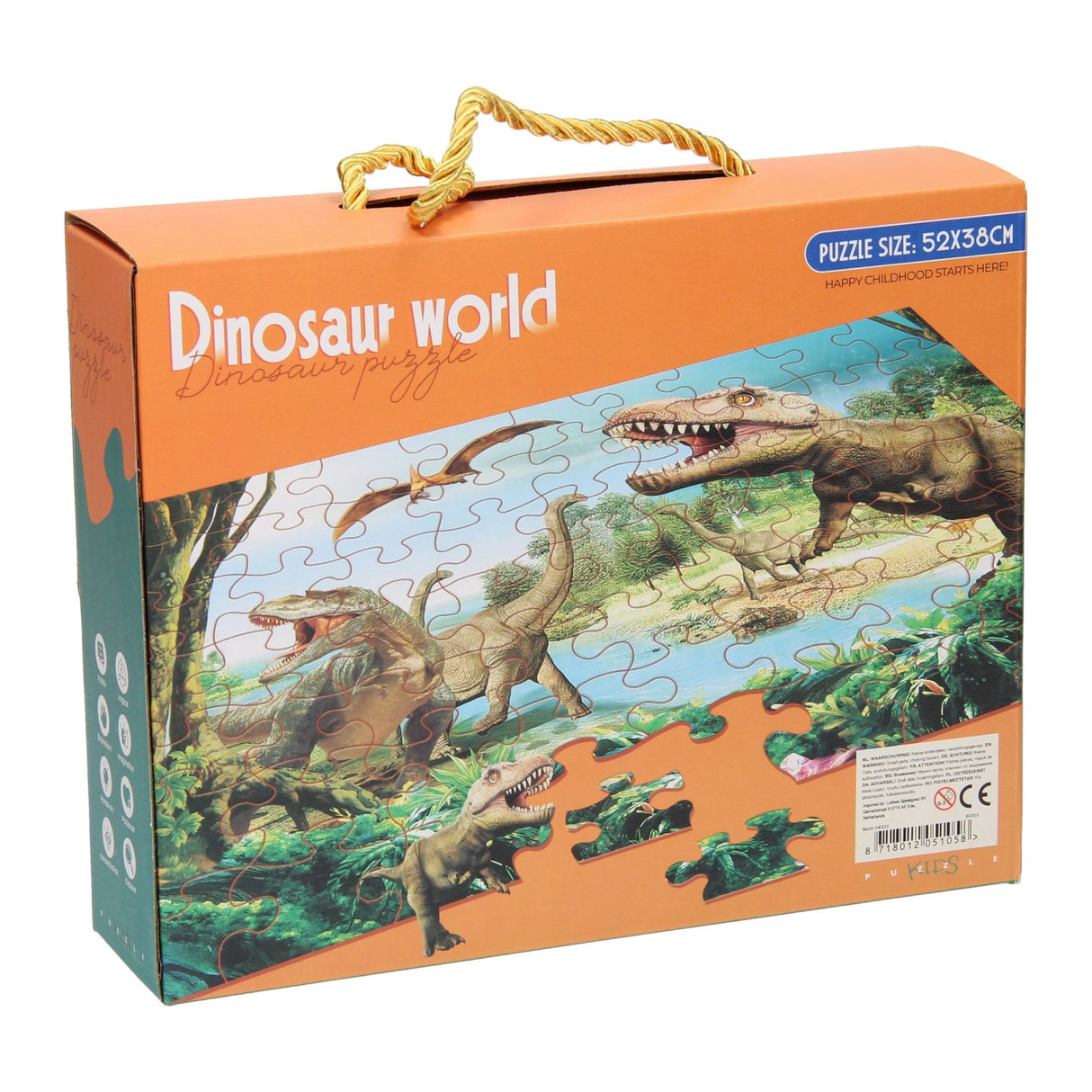 Puzzle Dino-Welt, 63 Teile.